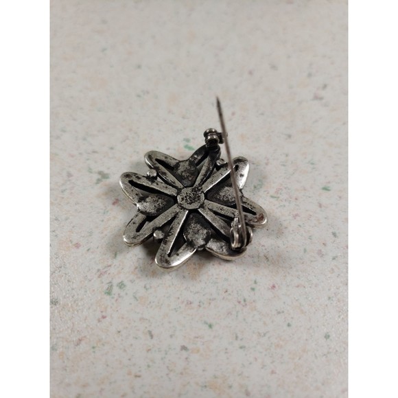 Vintage Mother of Peal Stone Brooch - Picture 4 of 5